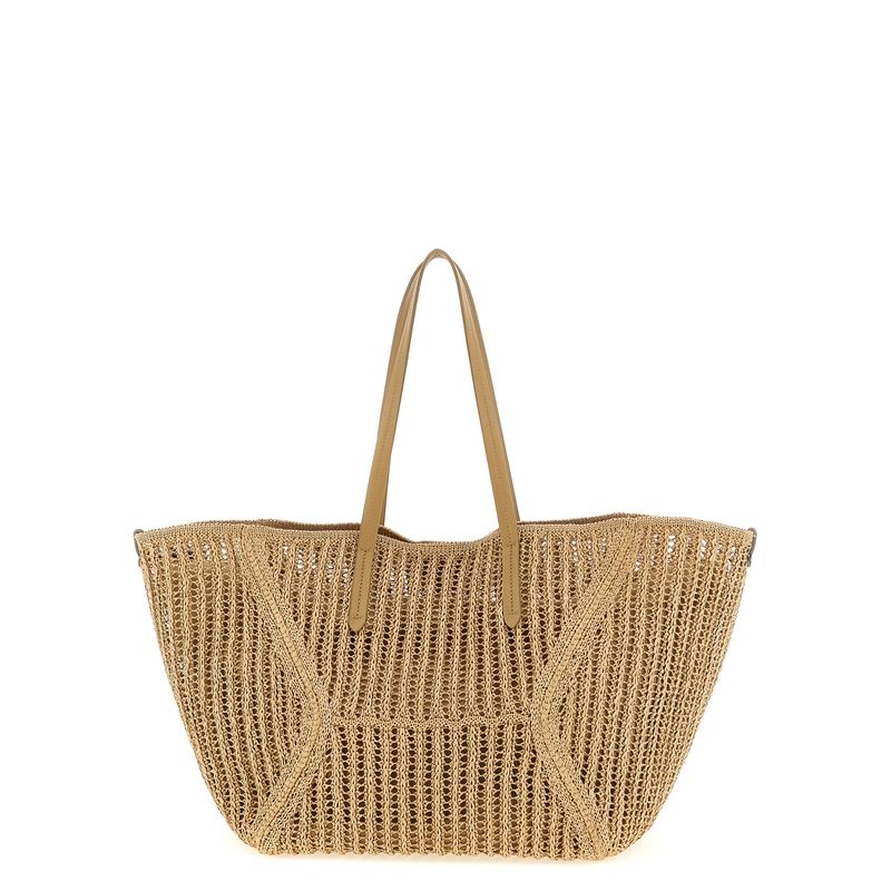 Brunello Cucinelli Beige Polyamide Shoulder Women's Bag